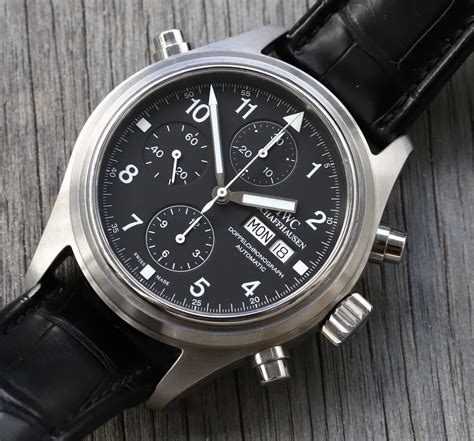 iwc pilot double chronograph replica|iwc pilot chronograph manual.